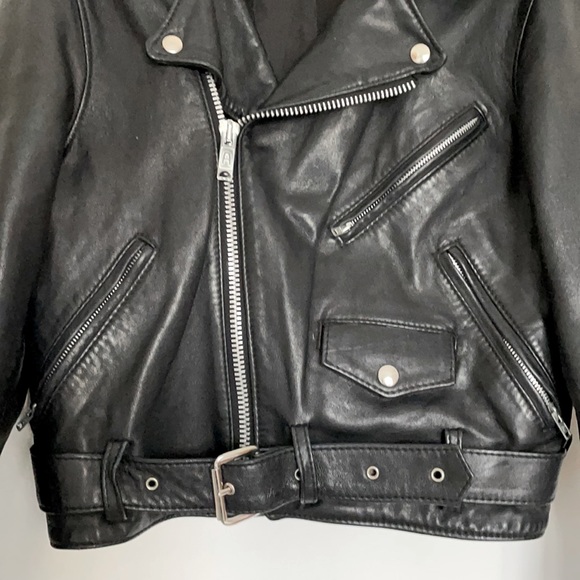 Vintage Black Motorcycle Jacket - Size Small - Picture 7 of 9